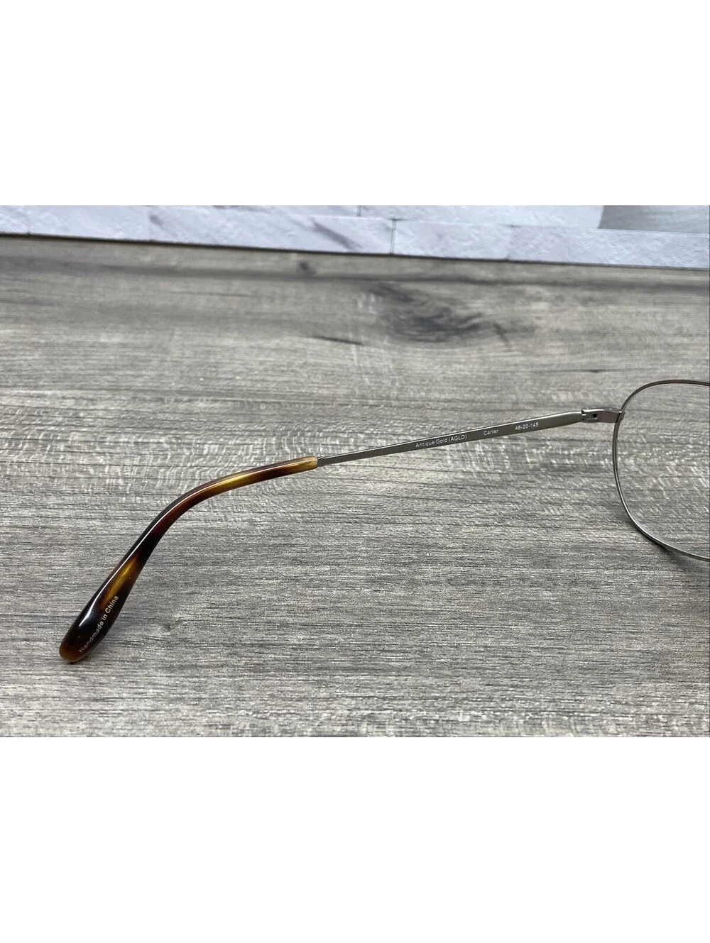 Badgley Mischka Eyeglasses Frames Only, Carter, 48-20-145, Antique Gold